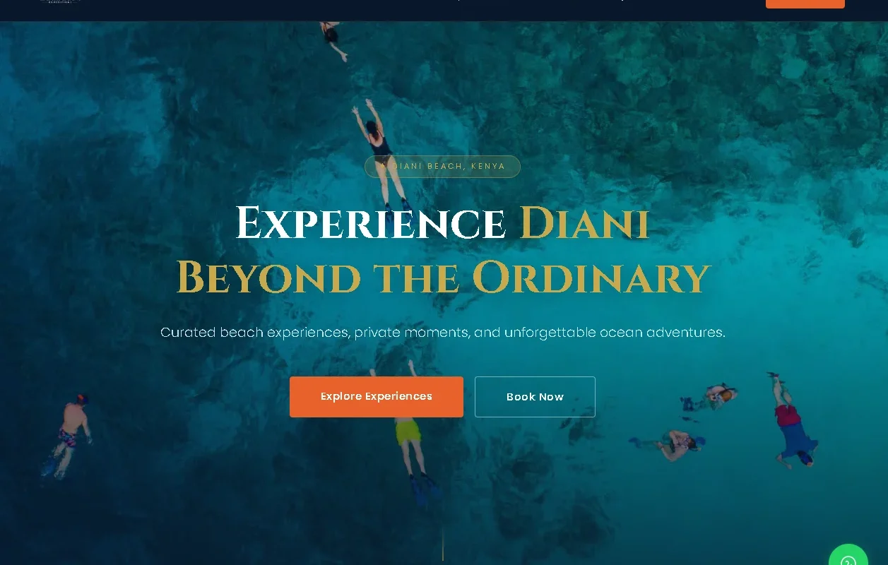 a kenyan business website on mobile