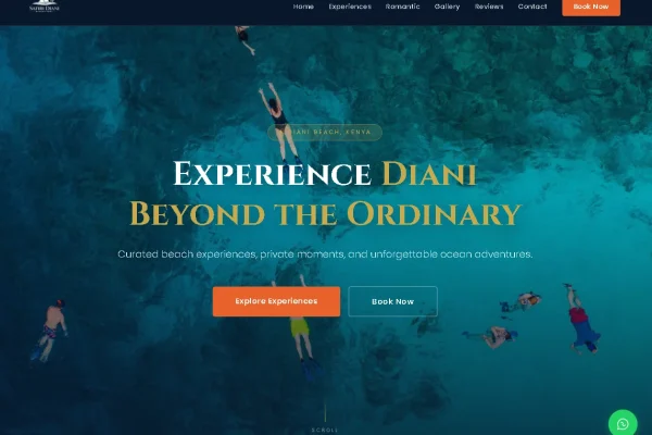 a kenyan business website on mobile