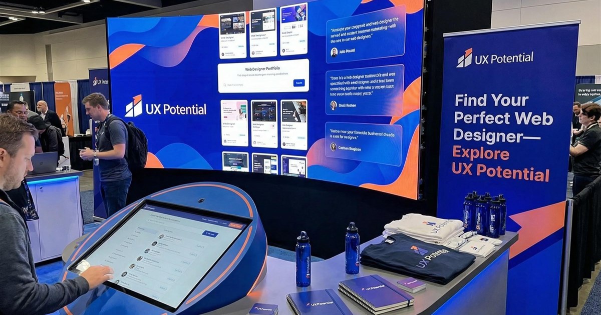 UX Potential team at exhibition